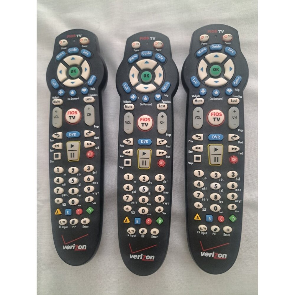 Lot of 3‎ Verizon FiOS VZ P265v3 RC Replacement TV Remote Controls Cable NOS